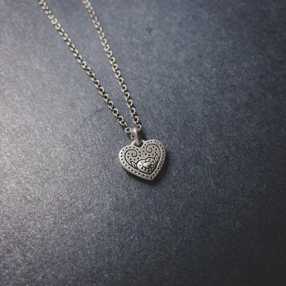 Brighton Valentine's Love Heart Charm Necklace - Picture 4 of 7